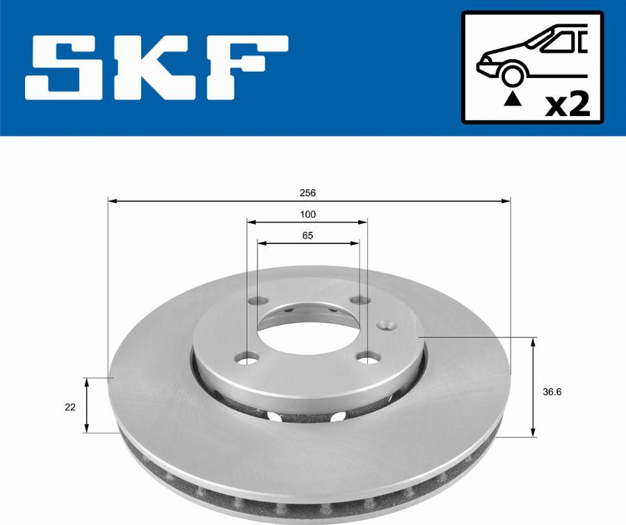 SKF VKBD 80096 V2 - Disc frana aaoparts.ro