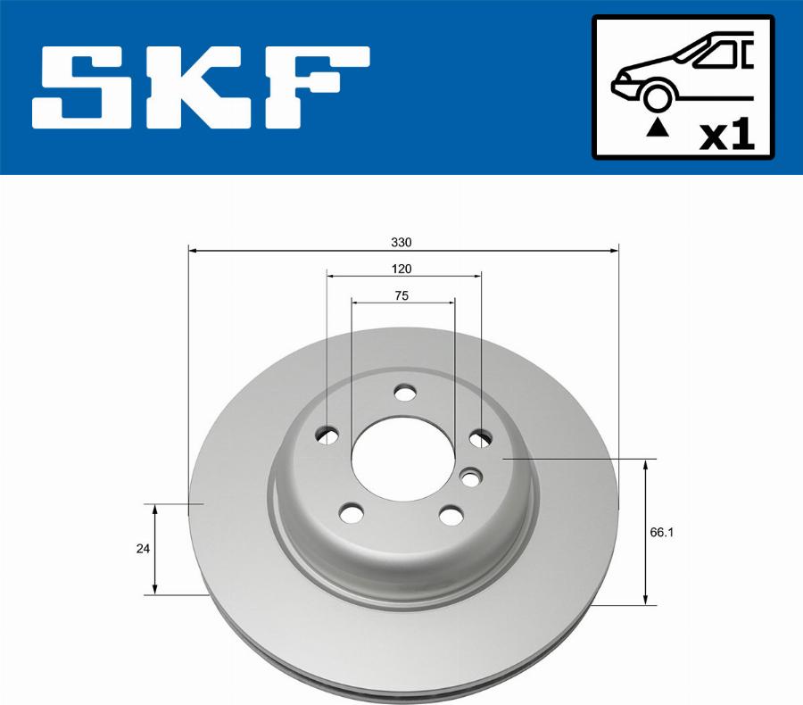 SKF VKBD 80093 V1 - Disc frana aaoparts.ro