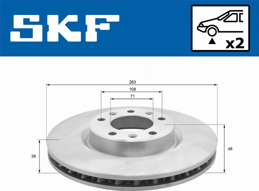 SKF VKBD 80049 V2 - Disc frana aaoparts.ro