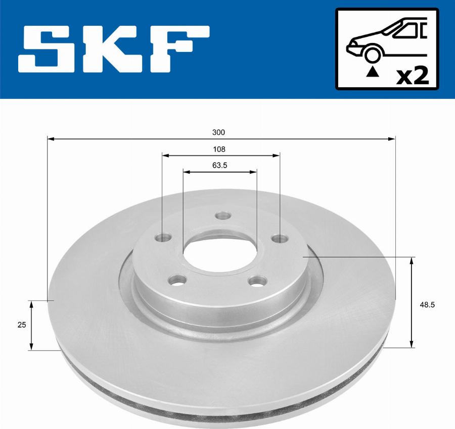 SKF VKBD 80053 V2 - Disc frana aaoparts.ro