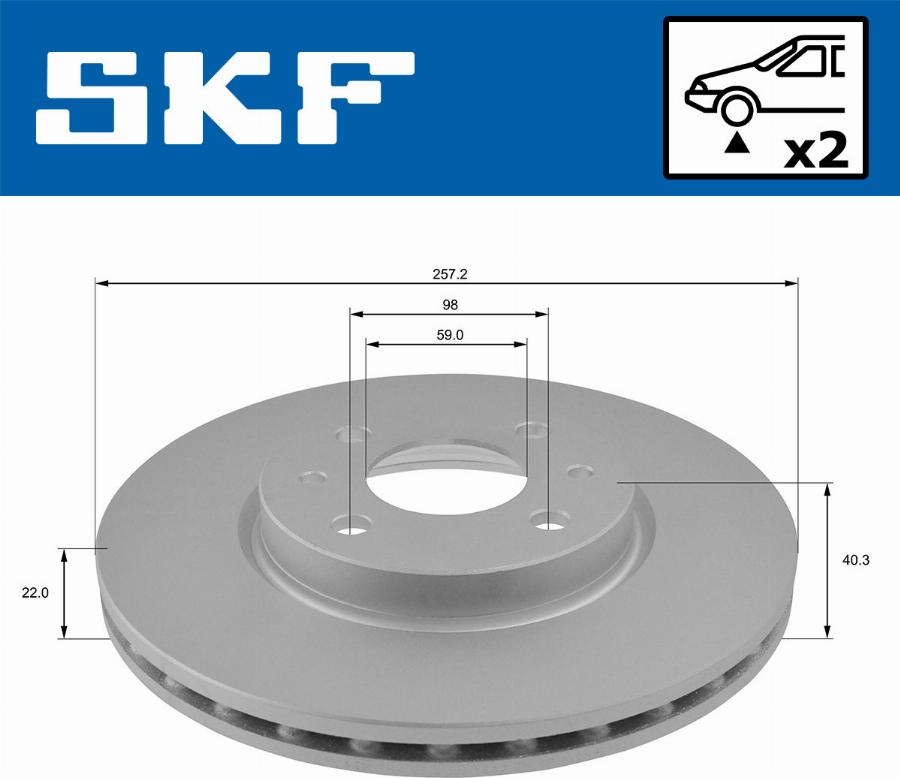 SKF VKBD 80064 V2 - Disc frana aaoparts.ro