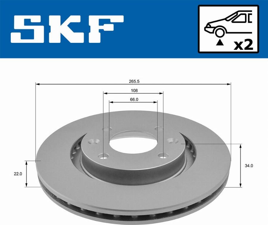 SKF VKBD 80001 V2 - Disc frana aaoparts.ro