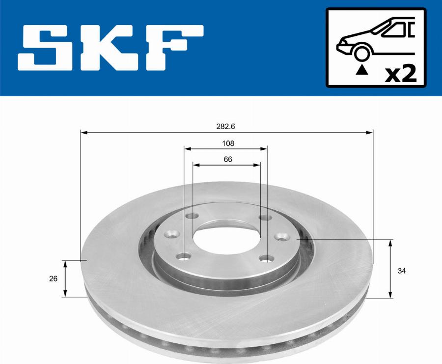 SKF VKBD 80002 V2 - Disc frana aaoparts.ro