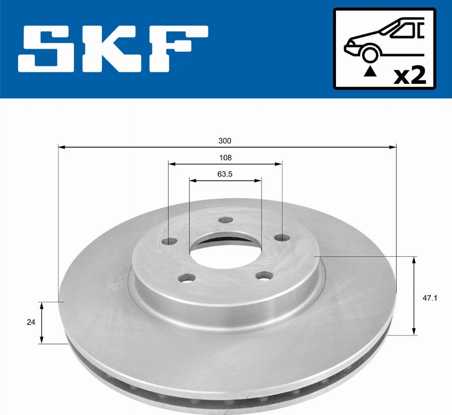 SKF VKBD 80015 V2 - Disc frana aaoparts.ro