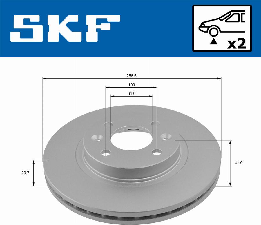 SKF VKBD 80011 V2 - Disc frana aaoparts.ro