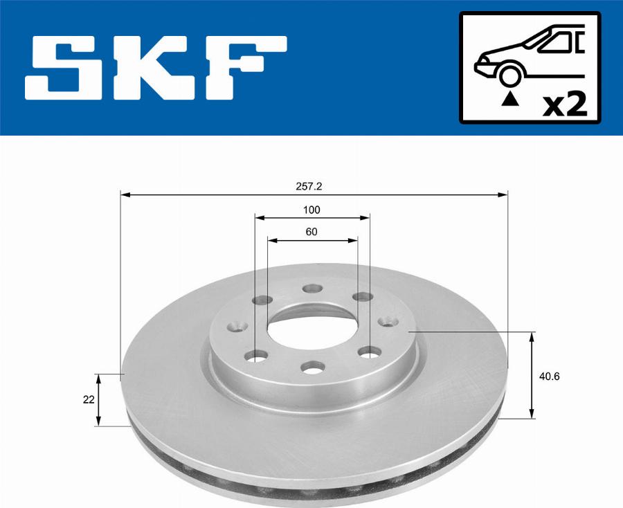 SKF VKBD 80038 V2 - Disc frana aaoparts.ro