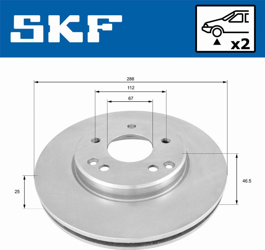 SKF VKBD 80020 V2 - Disc frana aaoparts.ro