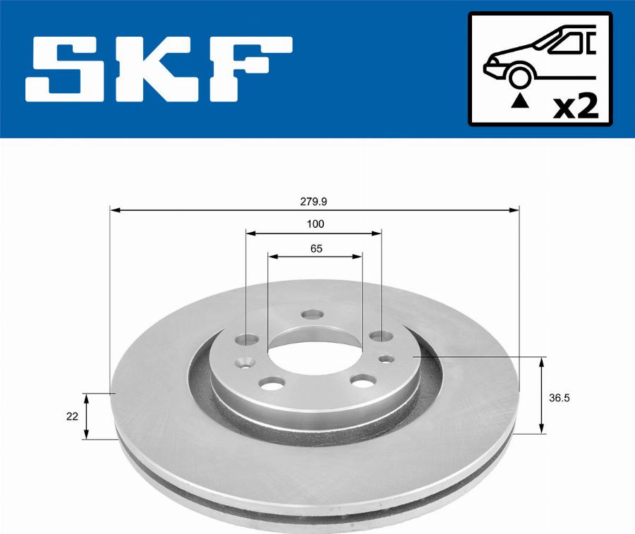 SKF VKBD 80021 V2 - Disc frana aaoparts.ro