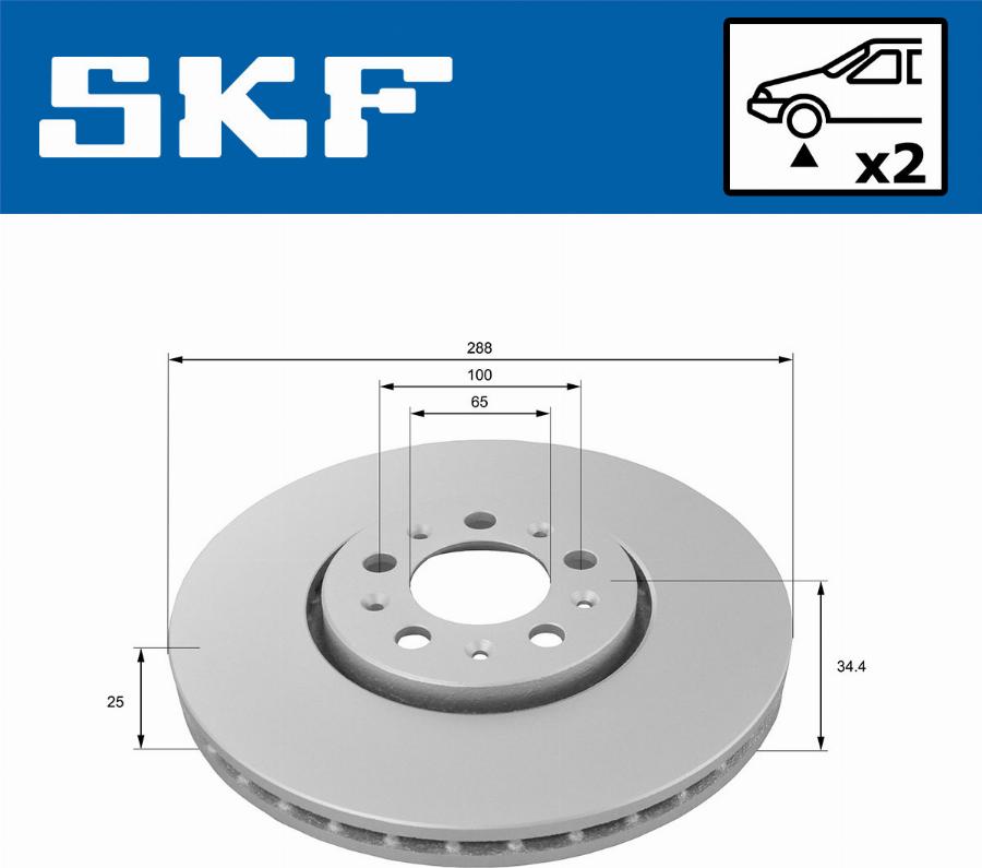 SKF VKBD 80074 V2 - Disc frana aaoparts.ro