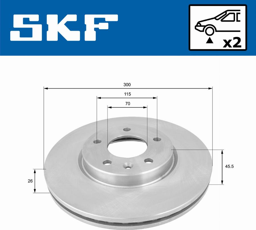 SKF VKBD 80194 V2 - Disc frana aaoparts.ro