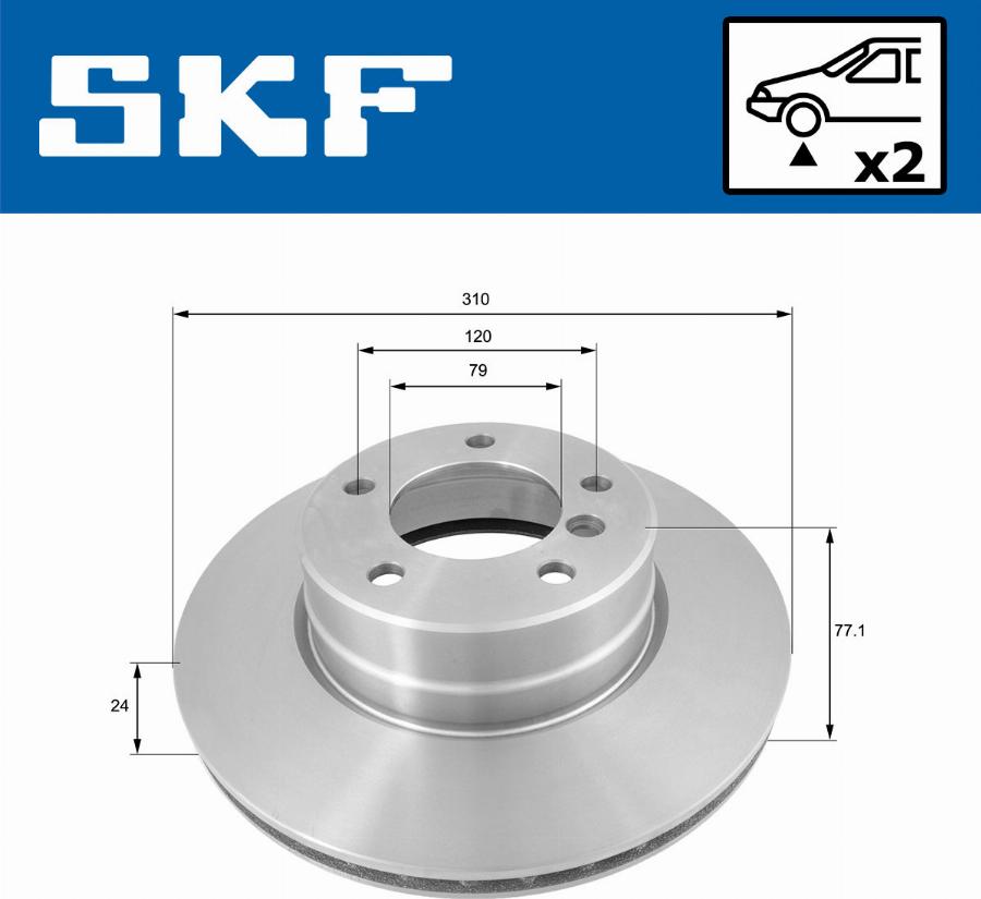 SKF VKBD 80196 V2 - Disc frana aaoparts.ro