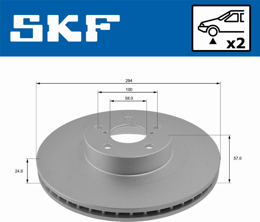 SKF VKBD 80153 V2 - Disc frana aaoparts.ro