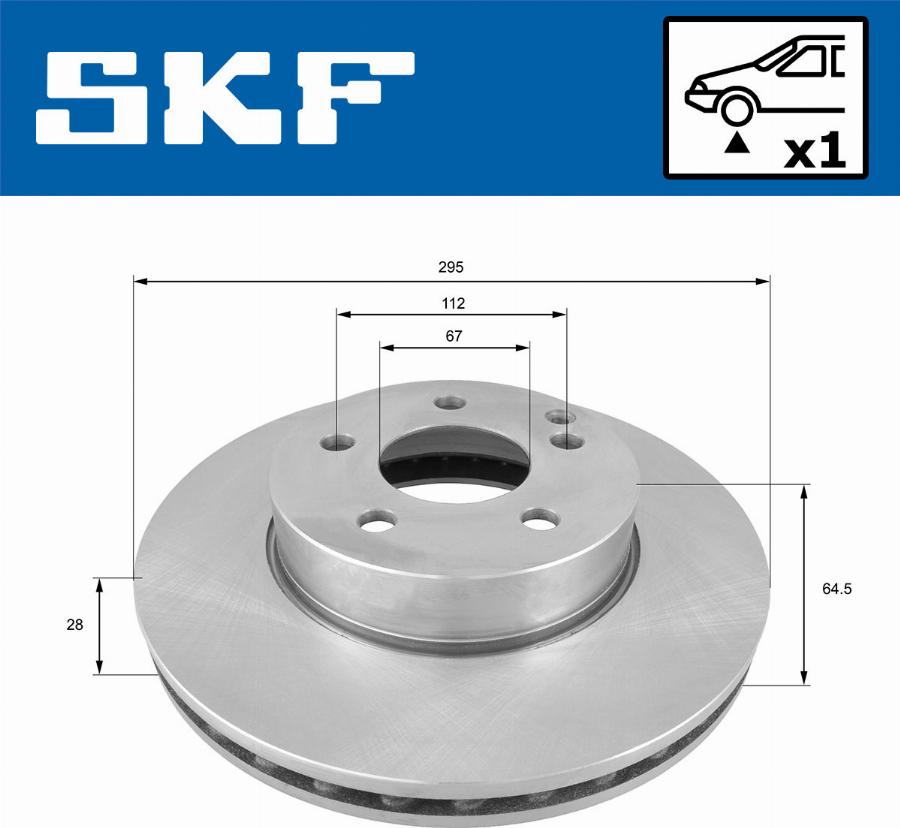 SKF VKBD 80181 V1 - Disc frana aaoparts.ro