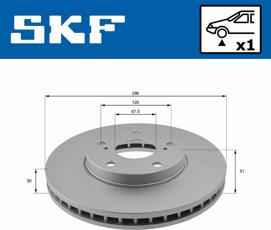 SKF VKBD 80187 V1 - Disc frana aaoparts.ro