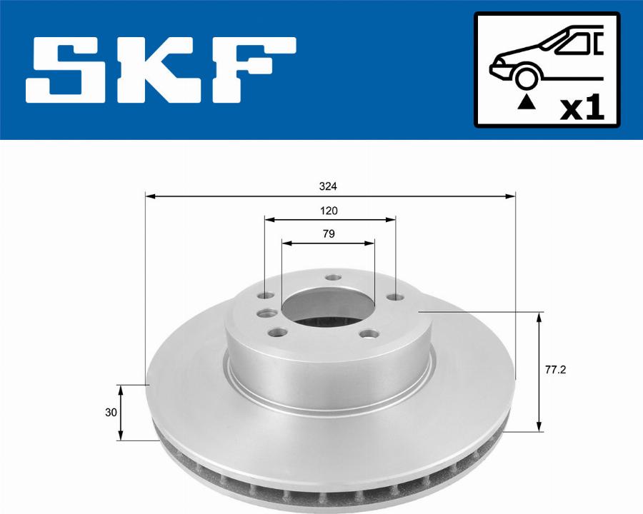 SKF VKBD 80138 V1 - Disc frana aaoparts.ro