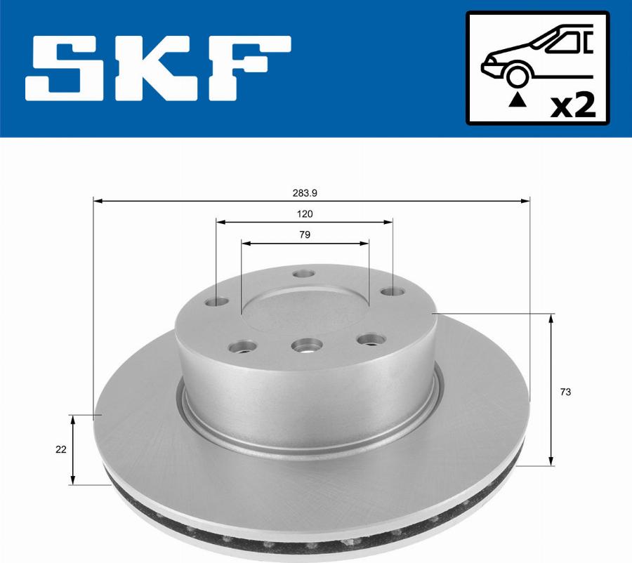 SKF VKBD 80133 V2 - Disc frana aaoparts.ro