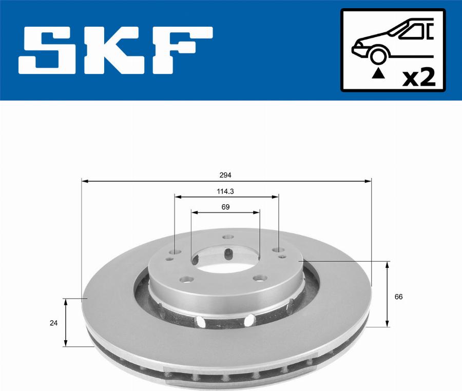 SKF VKBD 80127 V2 - Disc frana aaoparts.ro