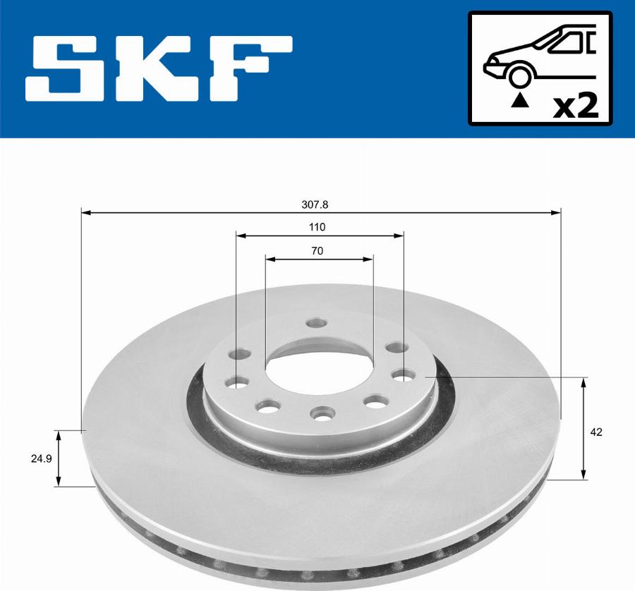 SKF VKBD 80170 V2 - Disc frana aaoparts.ro