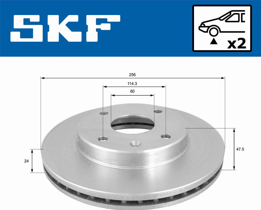 SKF VKBD 80898 V2 - Disc frana aaoparts.ro