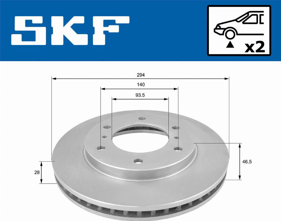 SKF VKBD 80340 V2 - Disc frana aaoparts.ro