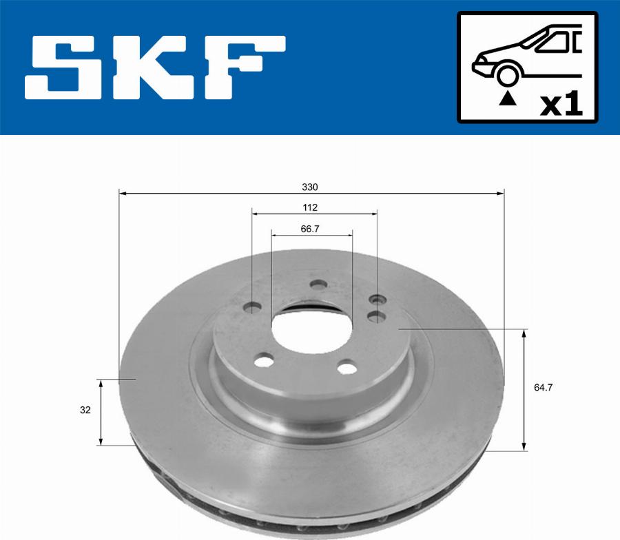 SKF VKBD 80205 V1 - Disc frana aaoparts.ro