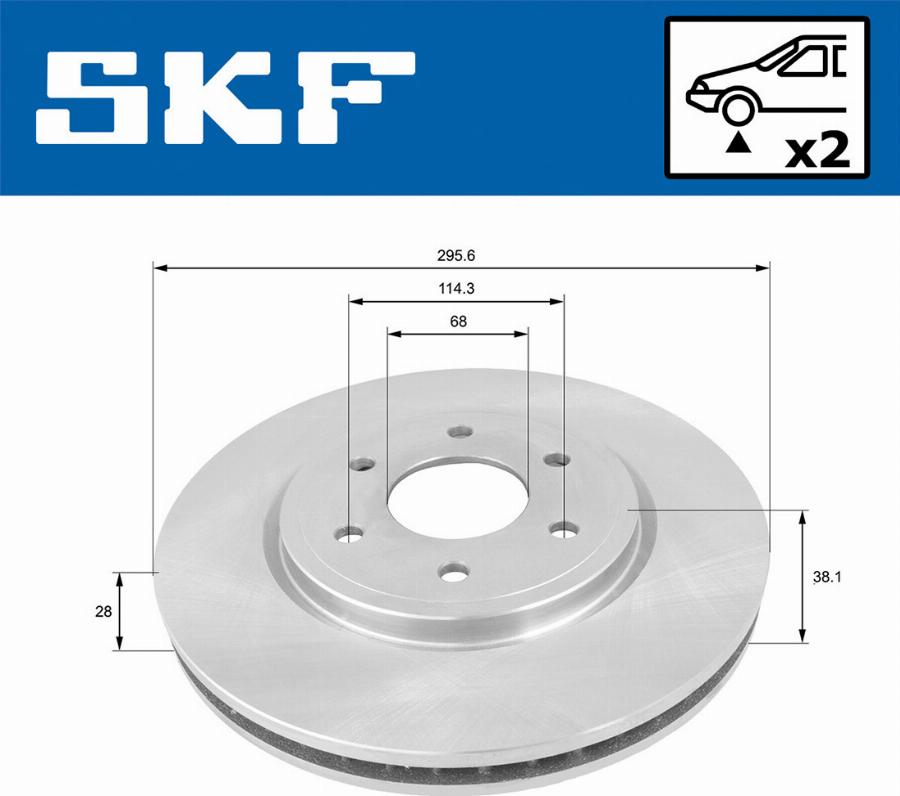 SKF VKBD 80280 V2 - Disc frana aaoparts.ro