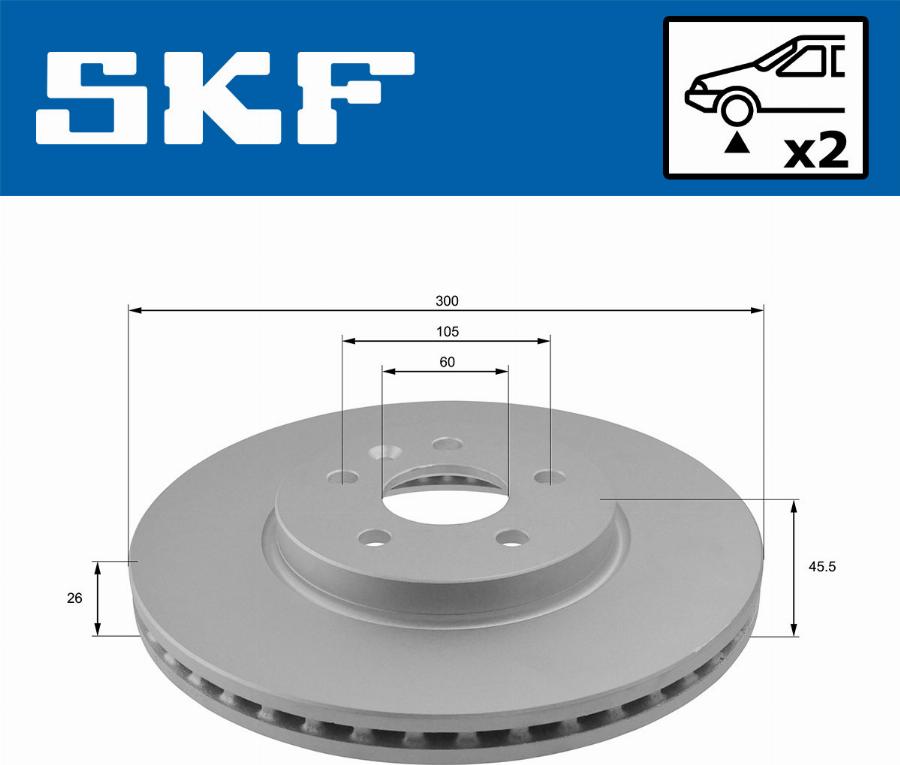 SKF VKBD 80221 V2 - Disc frana aaoparts.ro