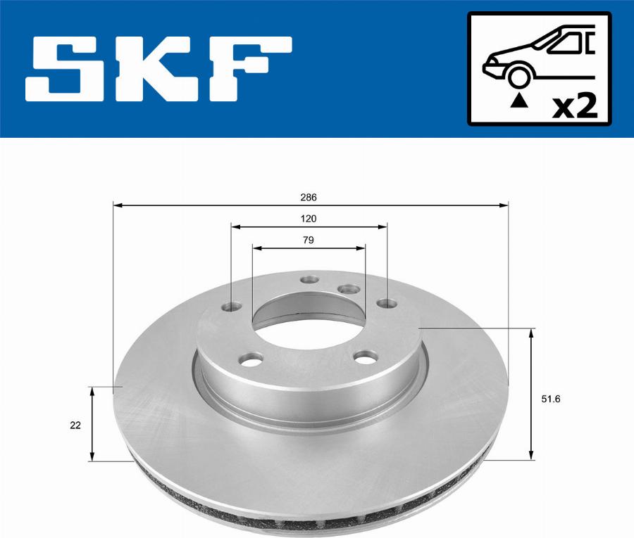 SKF VKBD 80276 V2 - Disc frana aaoparts.ro