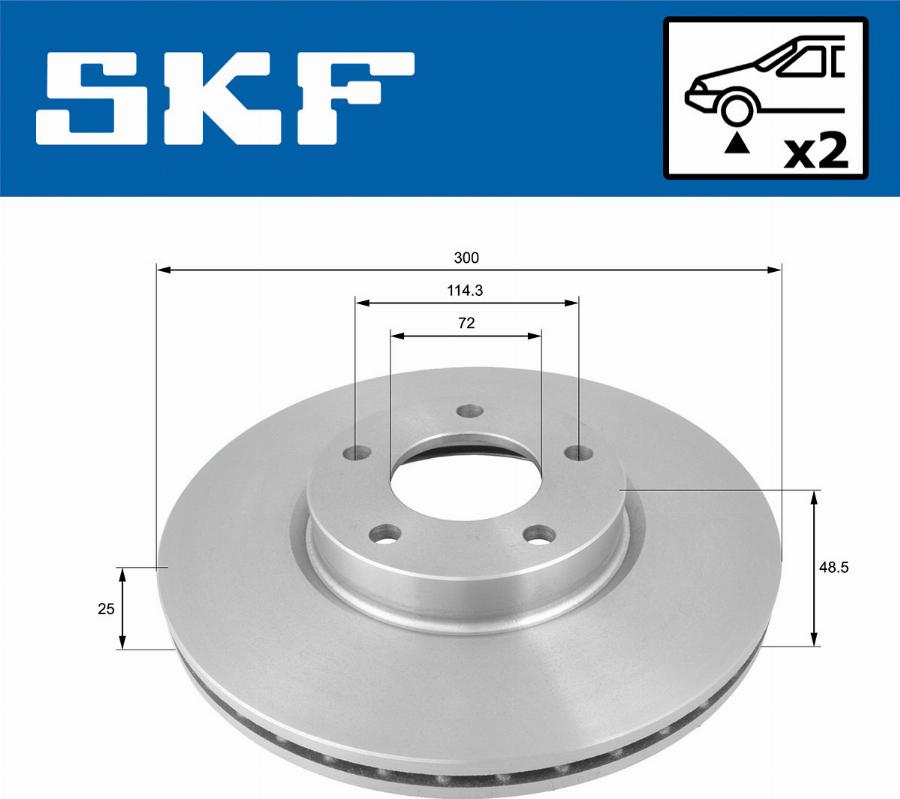 SKF VKBD 80273 V2 - Disc frana aaoparts.ro