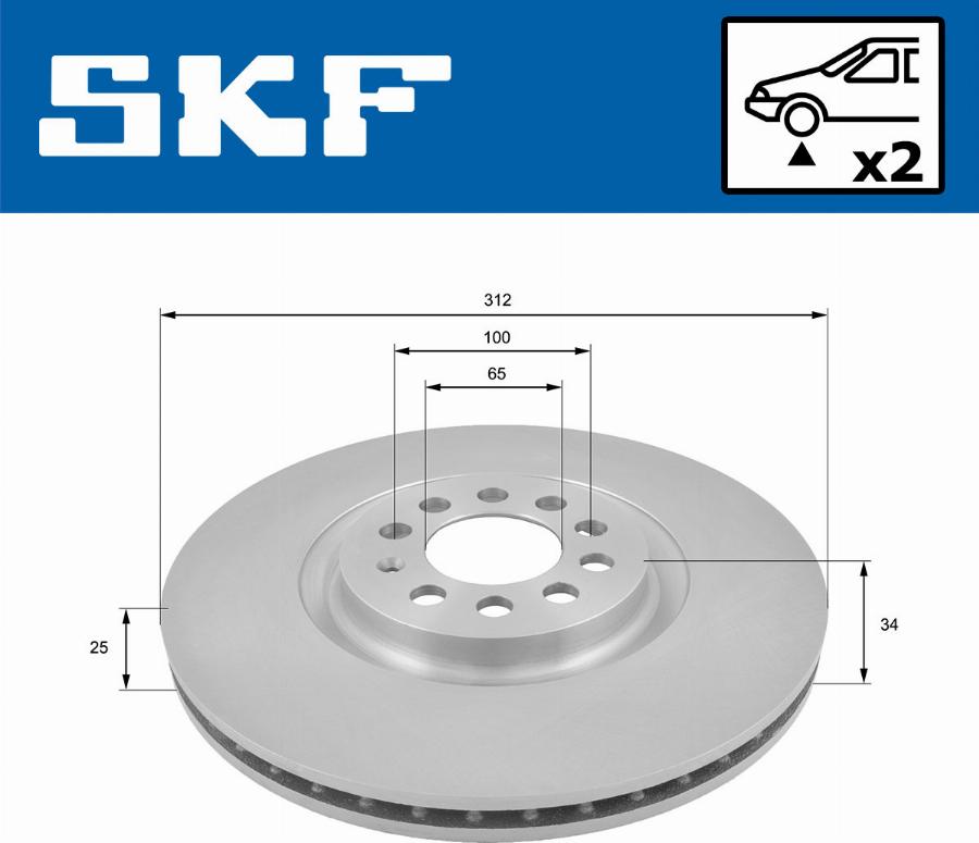 SKF VKBD 80277 V2 - Disc frana aaoparts.ro