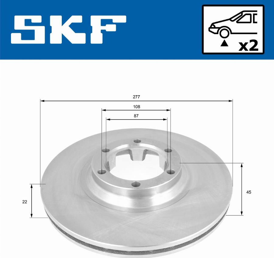 SKF VKBD 81126 V2 - Disc frana aaoparts.ro