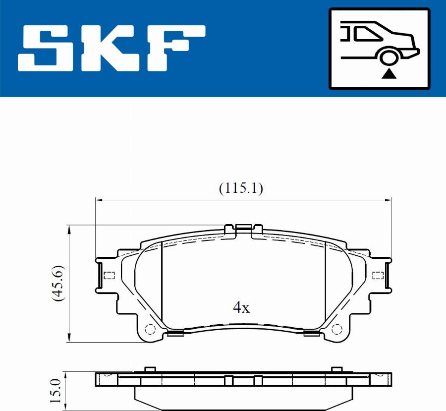 SKF VKBP 90604 - Set placute frana,frana disc aaoparts.ro