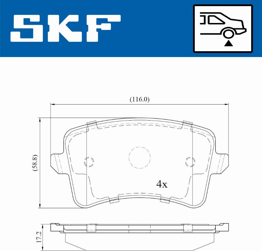 SKF VKBP 90150 - Set placute frana,frana disc aaoparts.ro