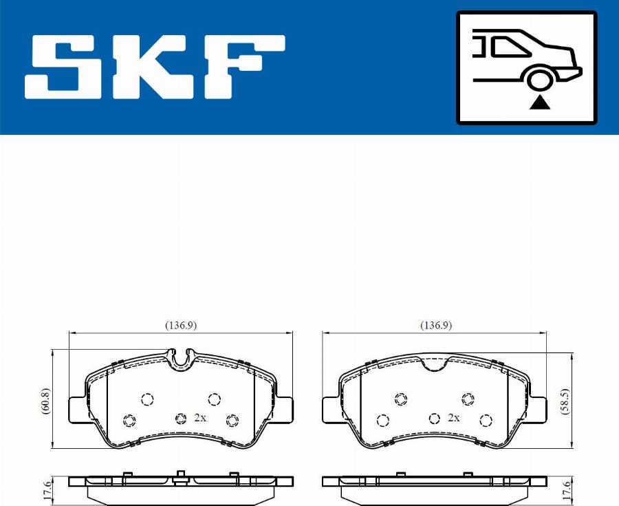 SKF VKBP 90102 - Set placute frana,frana disc aaoparts.ro