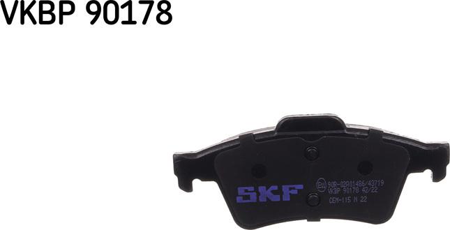 SKF VKBP 90178 - Set placute frana,frana disc aaoparts.ro