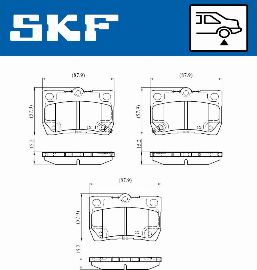 SKF VKBP 91094 A - Set placute frana,frana disc aaoparts.ro