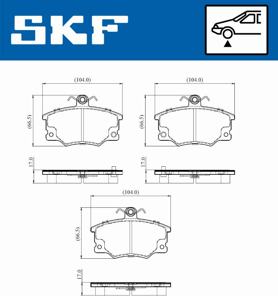 SKF VKBP 80913 A - Set placute frana,frana disc aaoparts.ro