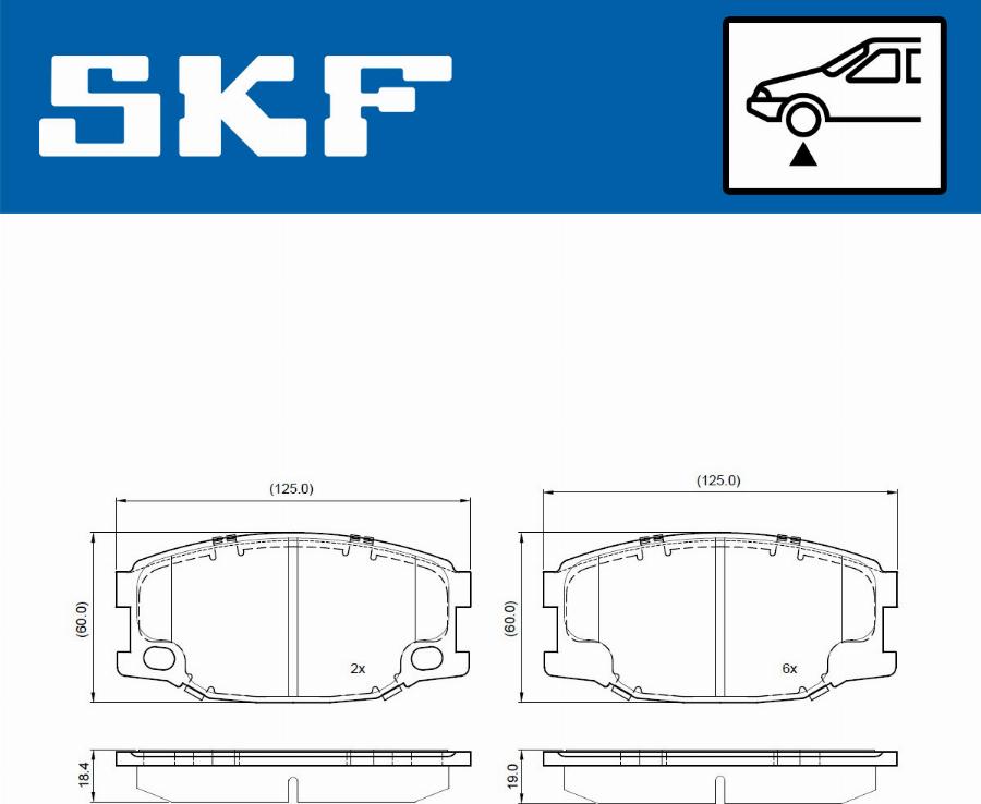 SKF VKBP 80652 - Set placute frana,frana disc aaoparts.ro