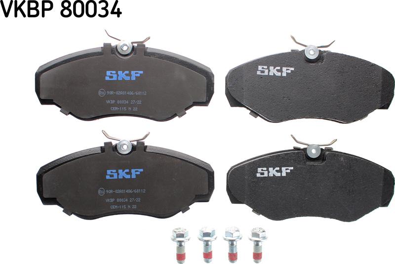 SKF VKBP 80034 - Set placute frana,frana disc aaoparts.ro