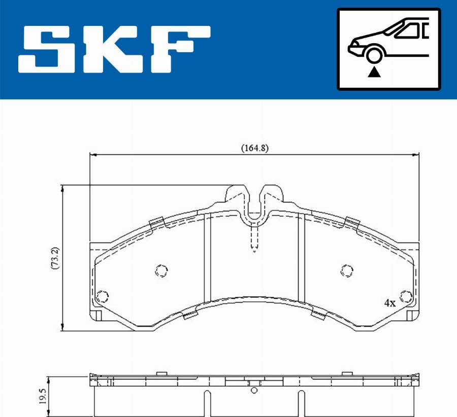 SKF VKBP 80251 - Set placute frana,frana disc aaoparts.ro