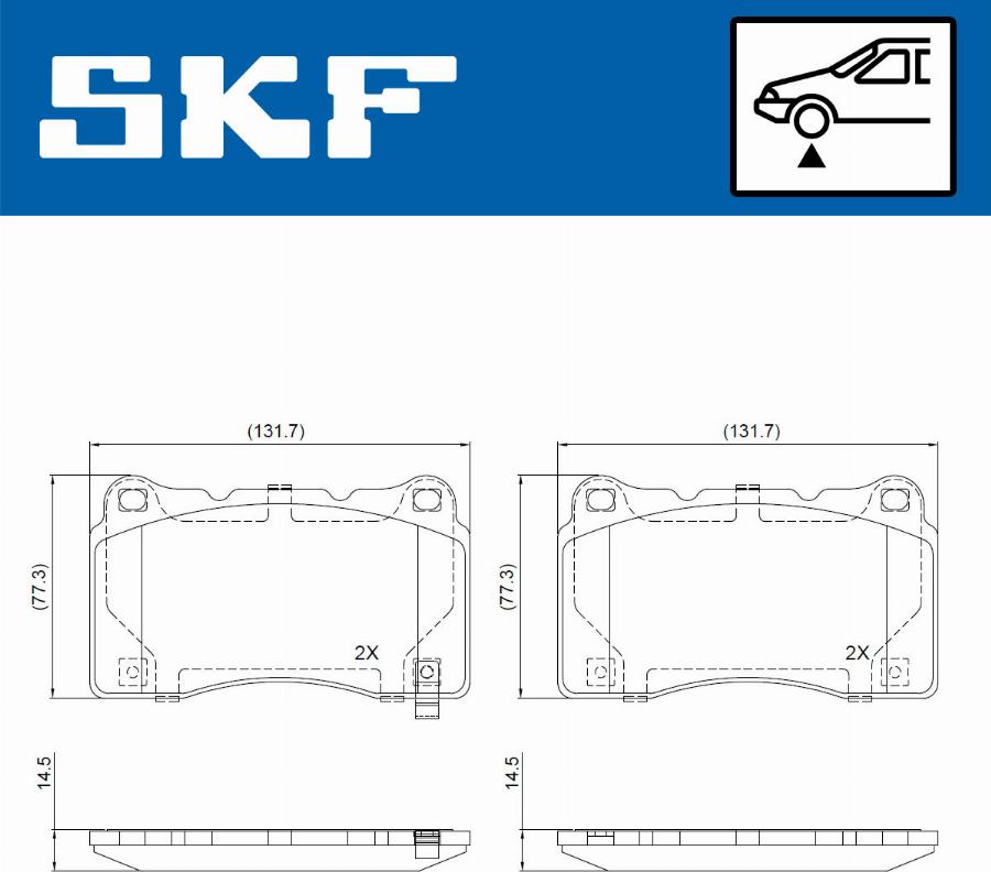 SKF VKBP 81023 A - Set placute frana,frana disc aaoparts.ro