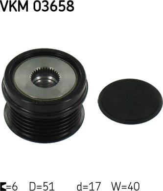 SKF VKM 03658 - Fulie, alternator aaoparts.ro