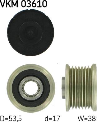 SKF VKM 03610 - Fulie, alternator aaoparts.ro