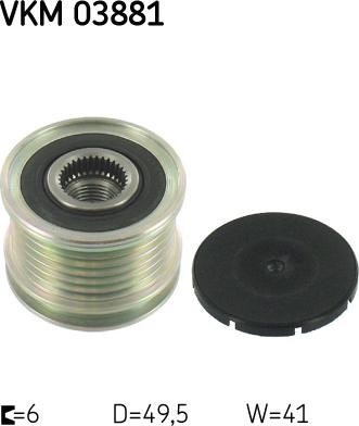 SKF VKM 03881 - Fulie, alternator aaoparts.ro