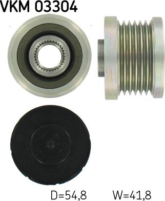 SKF VKM 03304 - Fulie, alternator aaoparts.ro