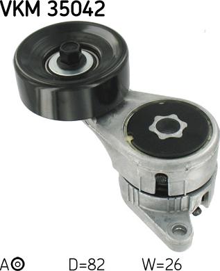 SKF VKM 35042 - Rola ghidare / conducere, curea transmisie aaoparts.ro