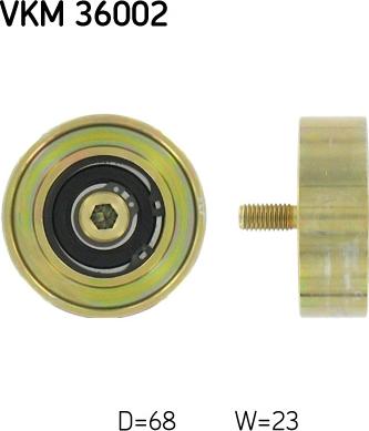 SKF VKM 36002 - Rola ghidare / conducere, curea transmisie aaoparts.ro