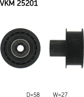 SKF VKM 25201 - Rola ghidare / conducere, curea distributie aaoparts.ro