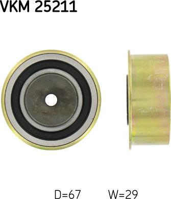 SKF VKM 25211 - Rola ghidare / conducere, curea distributie aaoparts.ro