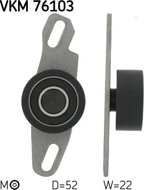 SKF VKM 76103 - Rola intinzator,curea distributie aaoparts.ro